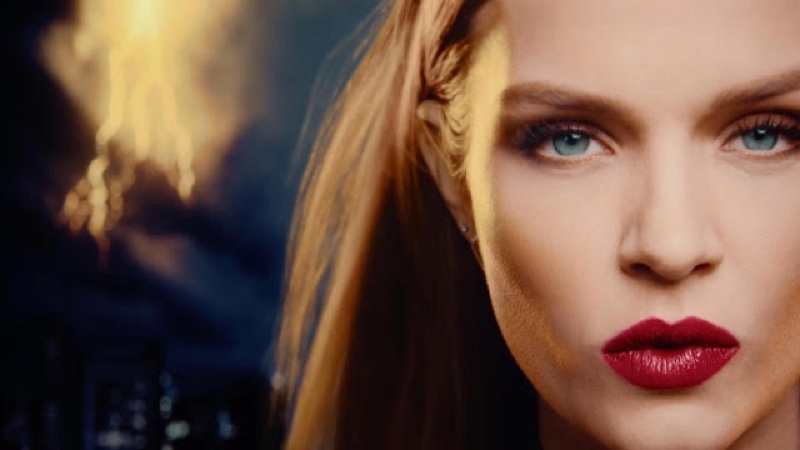 Josephine Skriver gets her closeup in Marvel x Maybelline film.