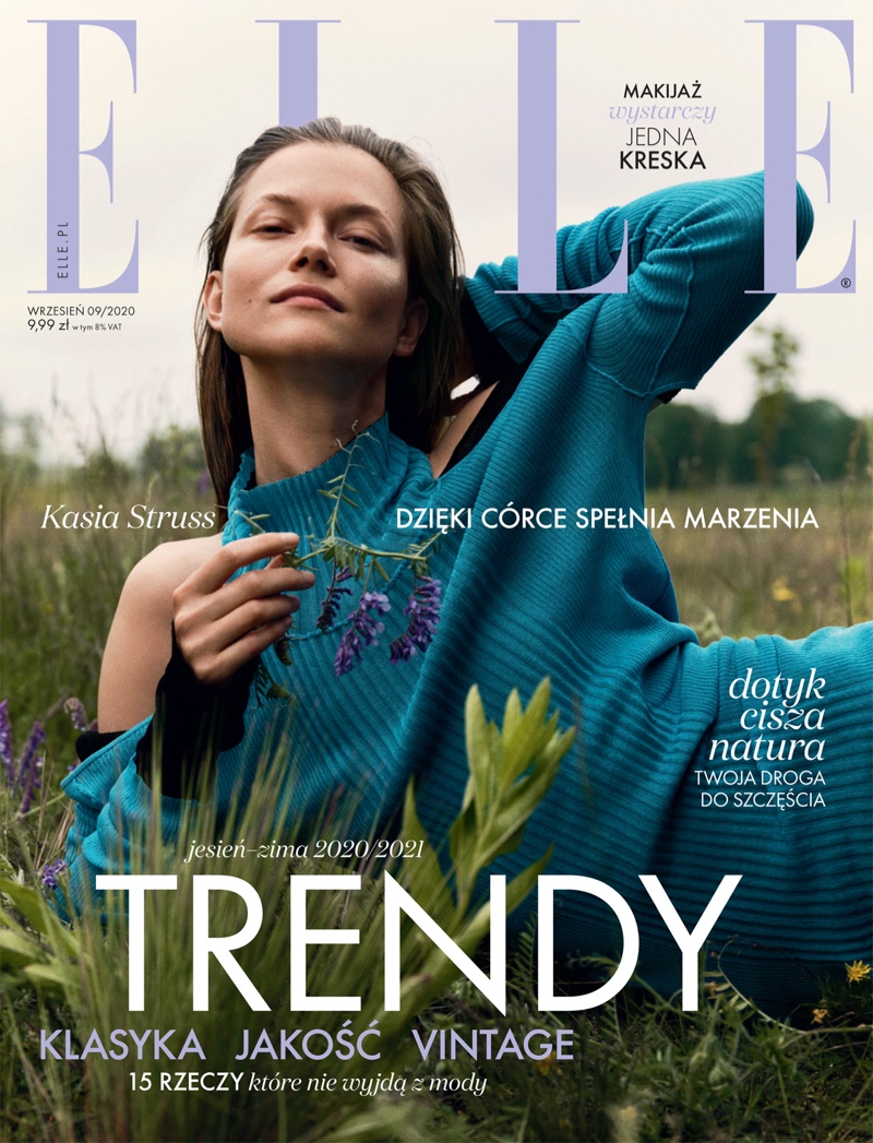 Kasia Struss on ELLE Poland September 2020 Cover