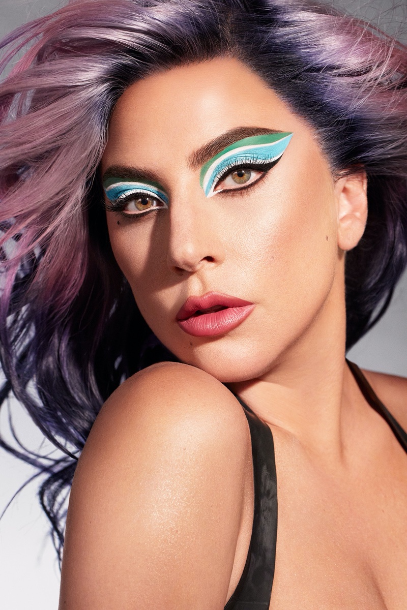 Lady Gaga shows off bold look in Haus Laboratories Eye-Dentify Gel Pencil Eyeliner campaign.