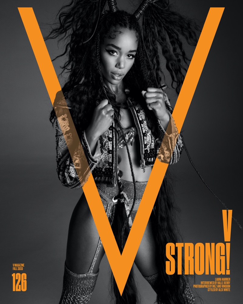 Laura Harrier on V Magazine Fall 2020 Cover.