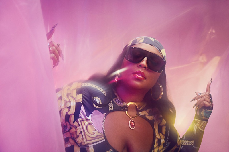 Singer Lizzo poses for second part of Quay sunglasses campaign.