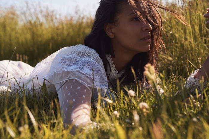 An image from LoveShackFancy Bridal's summer 2020 campaign.