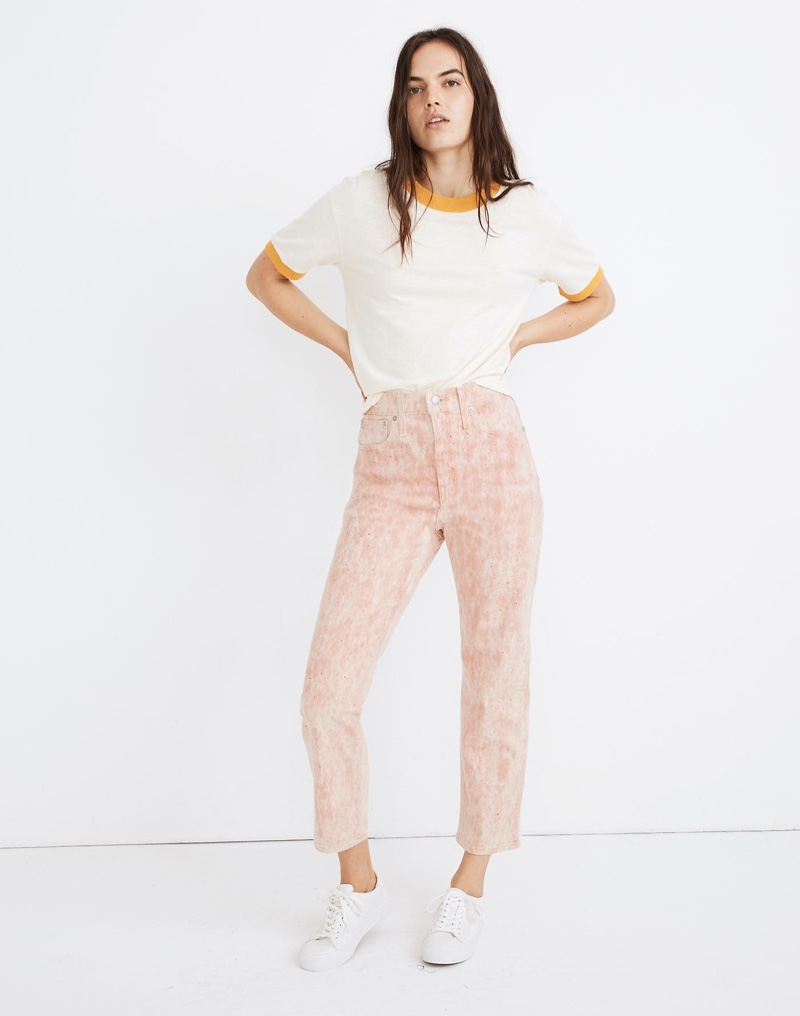 Madewell x Botanical Colors Dyed Classic Straight Jeans $148
