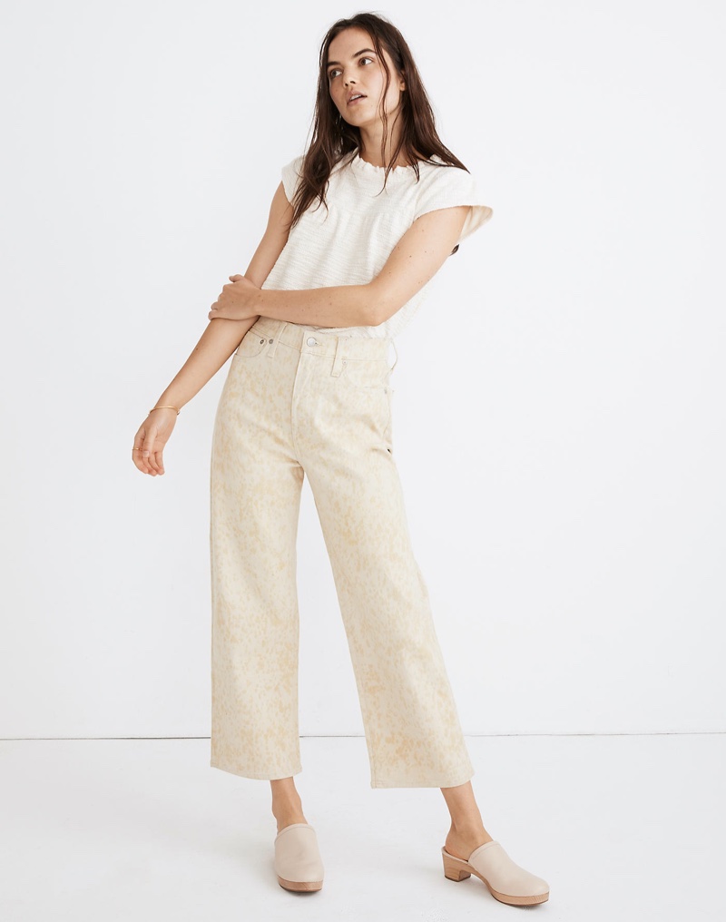 Madewell x Botanical Colors Dyed Slim Wide-Leg Jeans $148