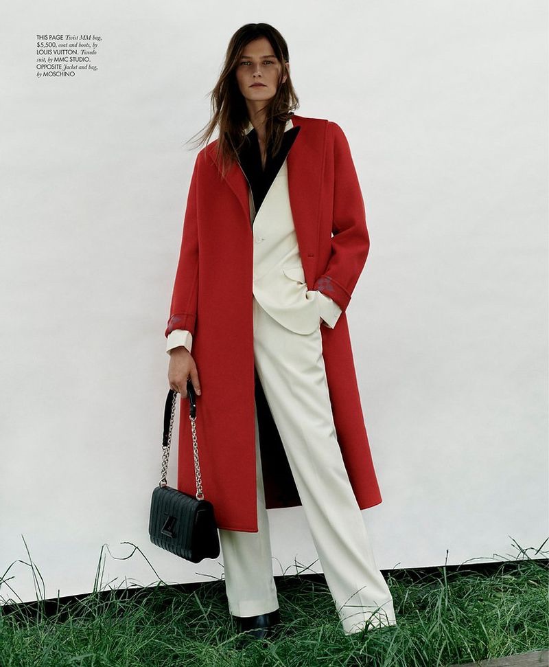 Louis VuittonRed Leather Trench Coat