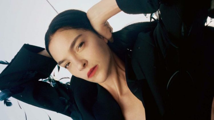 Mariacarla Boscono Models Statement Looks for Sunday Times Style