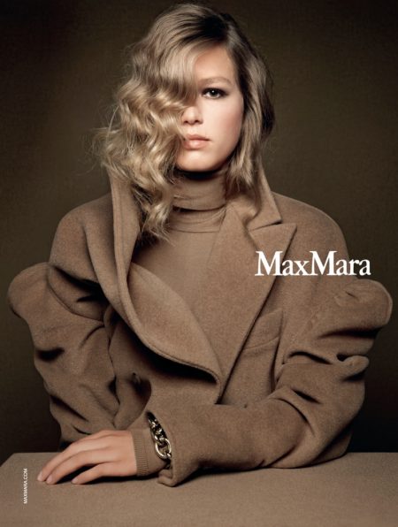 Model Anna Ewers fronts Max Mara fall-winter 2020 campaign.