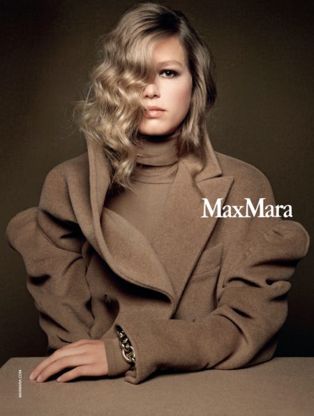 Anna Ewers Layers Up in Max Mara Fall 2020 Campaign Model Anna Ewers fronts Max Mara fall-winter 2020 campaign.