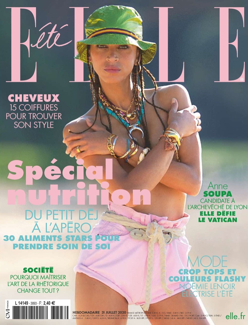 Noemie Lenoir Rocks Sporty Swim Looks for ELLE France