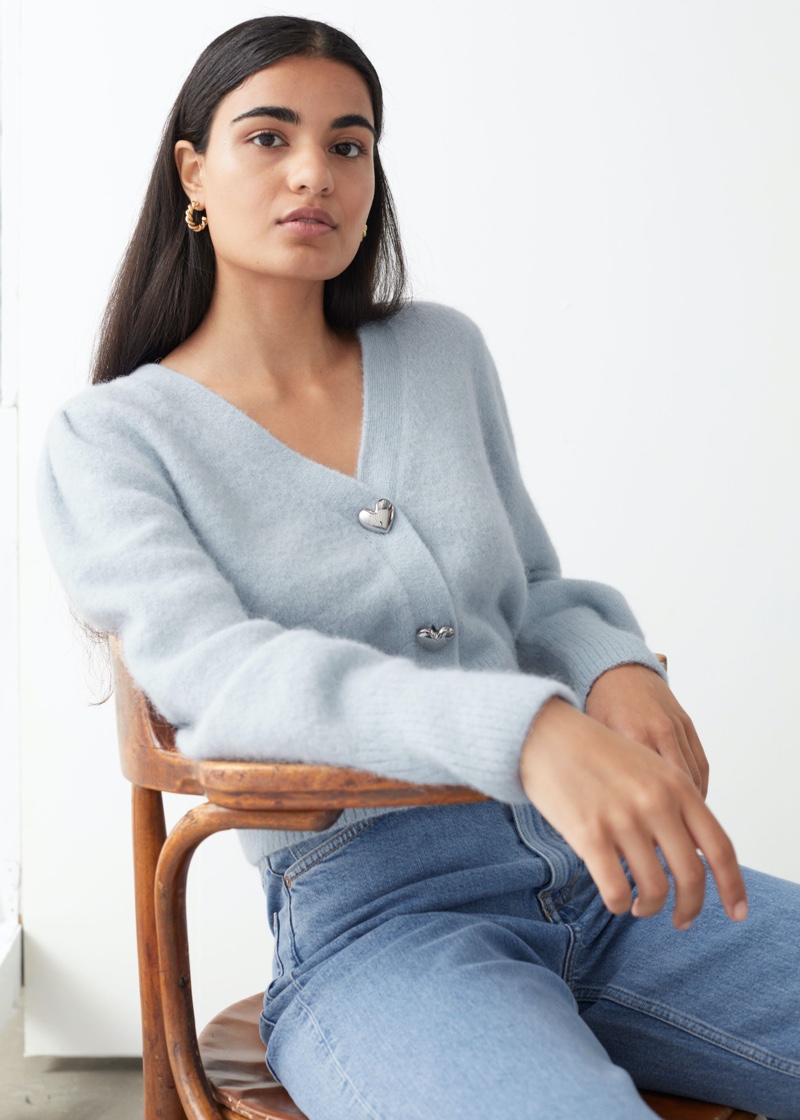 other stories alpaca cardigan