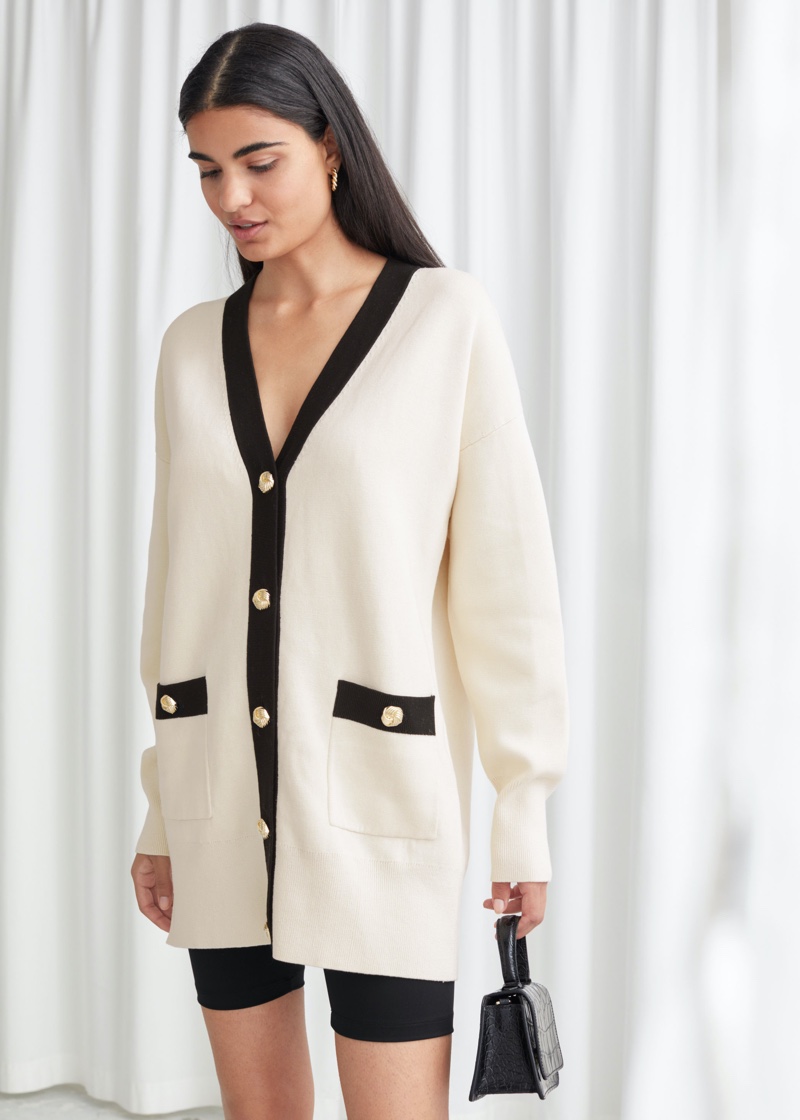 & other stories white cardigan
