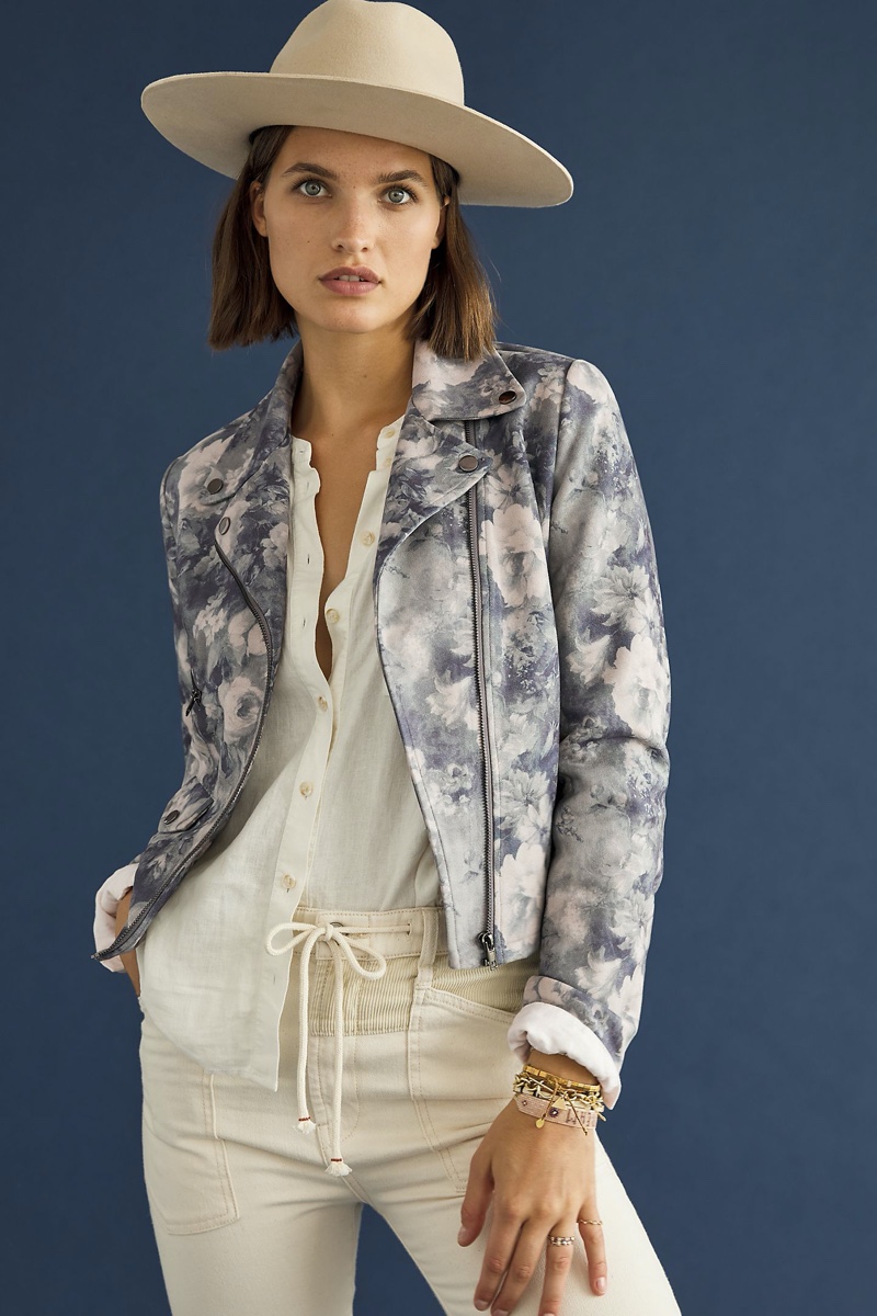 Solitaire Kailtyn Sueded Moto Jacket $148
