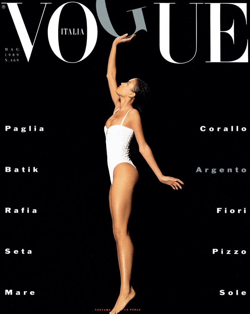Veronica Webb, photographed by Albert Watson, Vogue Italia, May 1989 Albert Watson / Courtesy of Vogue Italia.