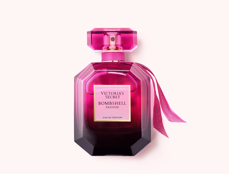 Victoria's Secret Bombshell Passion Eau de Parfum bottle.