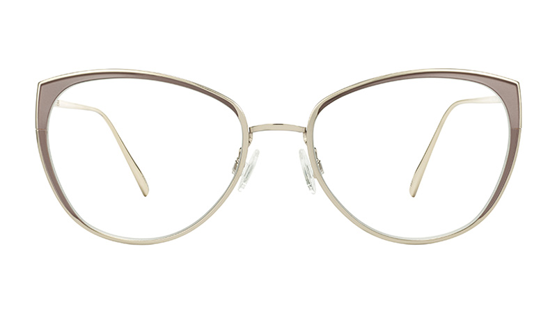 Warby Parker Hilla Glasses in Clove with Polished Gold $145