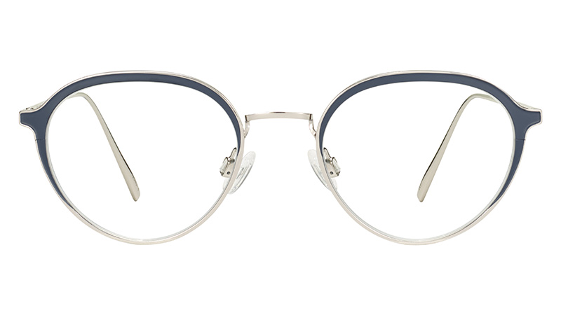 Warby Parker Radlett Glasses in Blue Moon with Polished Silver $145