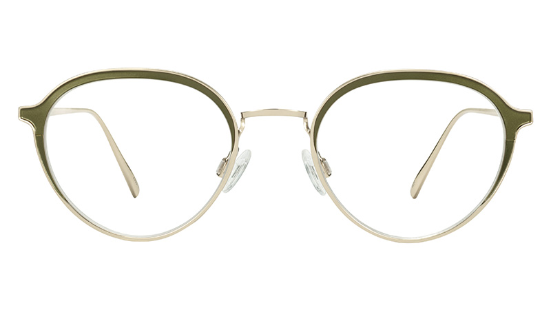 Warby Parker Radlett Glasses in Okra with Polished Gold $145