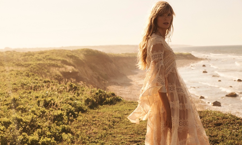 Julia Stegner stars in Zimmermann fall 2020 campaign.