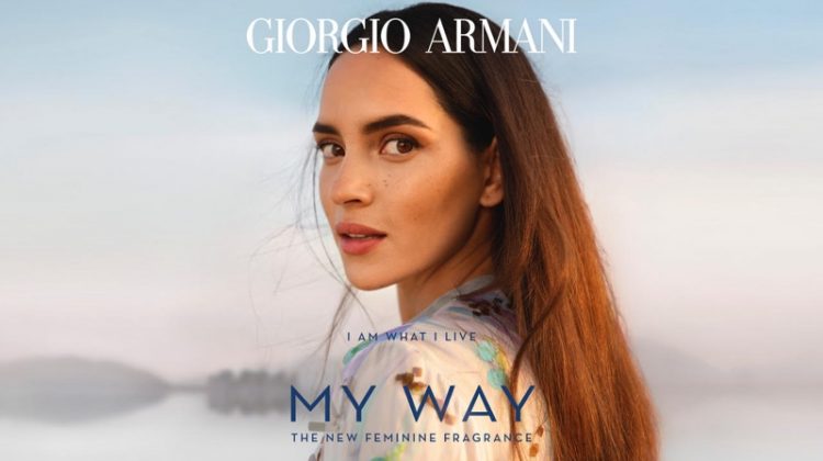Adria Arjona stars in Giorgio Armani My Way fragrance campaign.