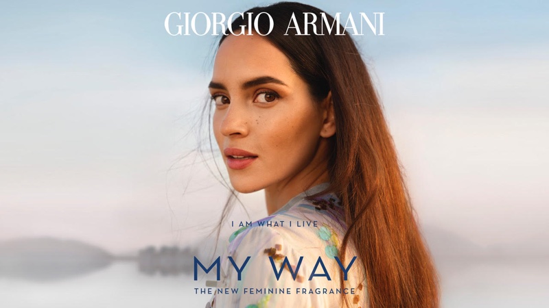 Adria Arjona stars in Giorgio Armani My Way fragrance campaign.