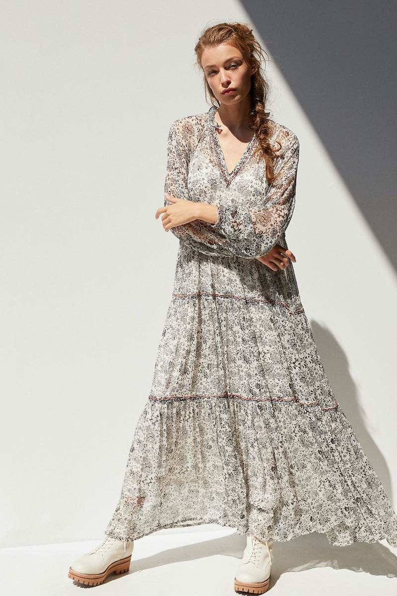 Anthropologie Romilly Tiered Maxi Dress $228