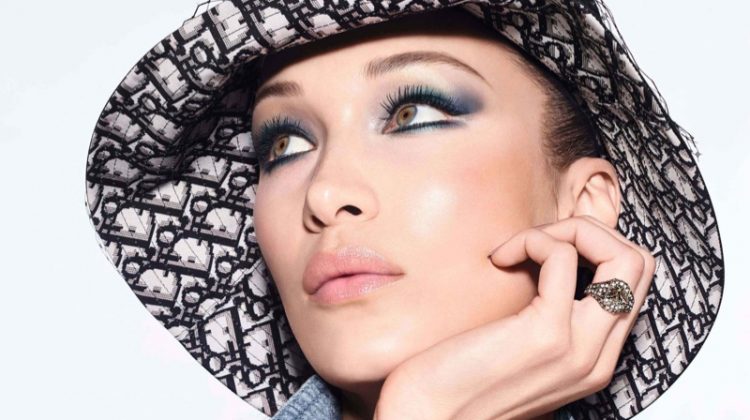 Bella Hadid stars in Dior Diorshow fall 2020 makeup campaign.