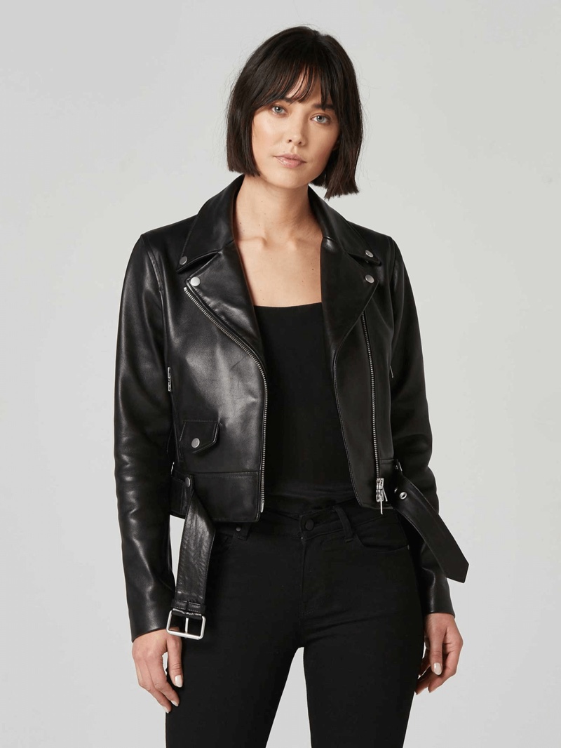 Black Biker Leather Jacket