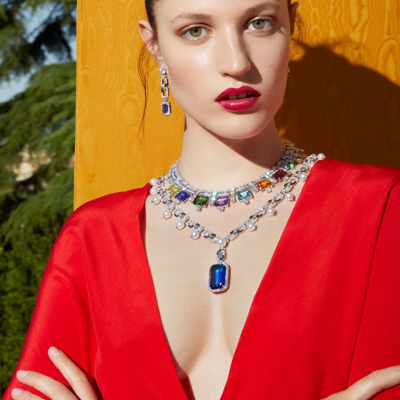 Bulgari showcases colorful gems in Barocko High Jewelry campaign.