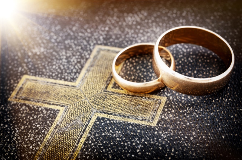 Catholic Wedding Rings Gold Cross