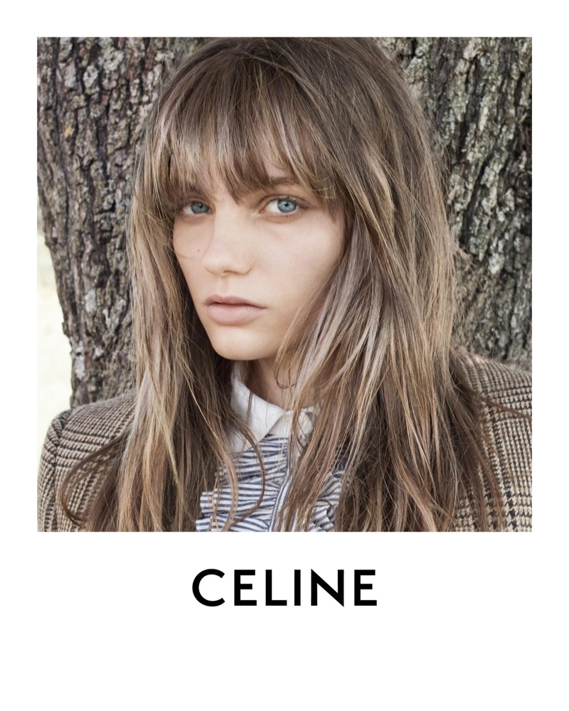 Fran Summers stars in Celine winter 2020 campaign.