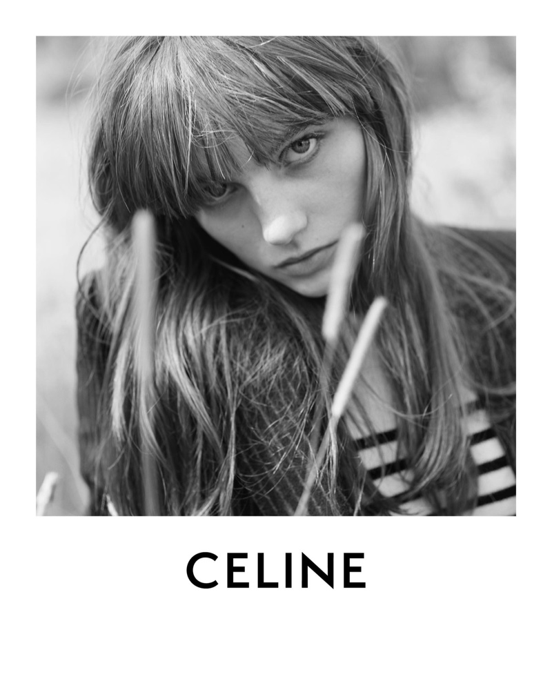Fran Summers gets her closeup in Celine winter 2020 campaign.