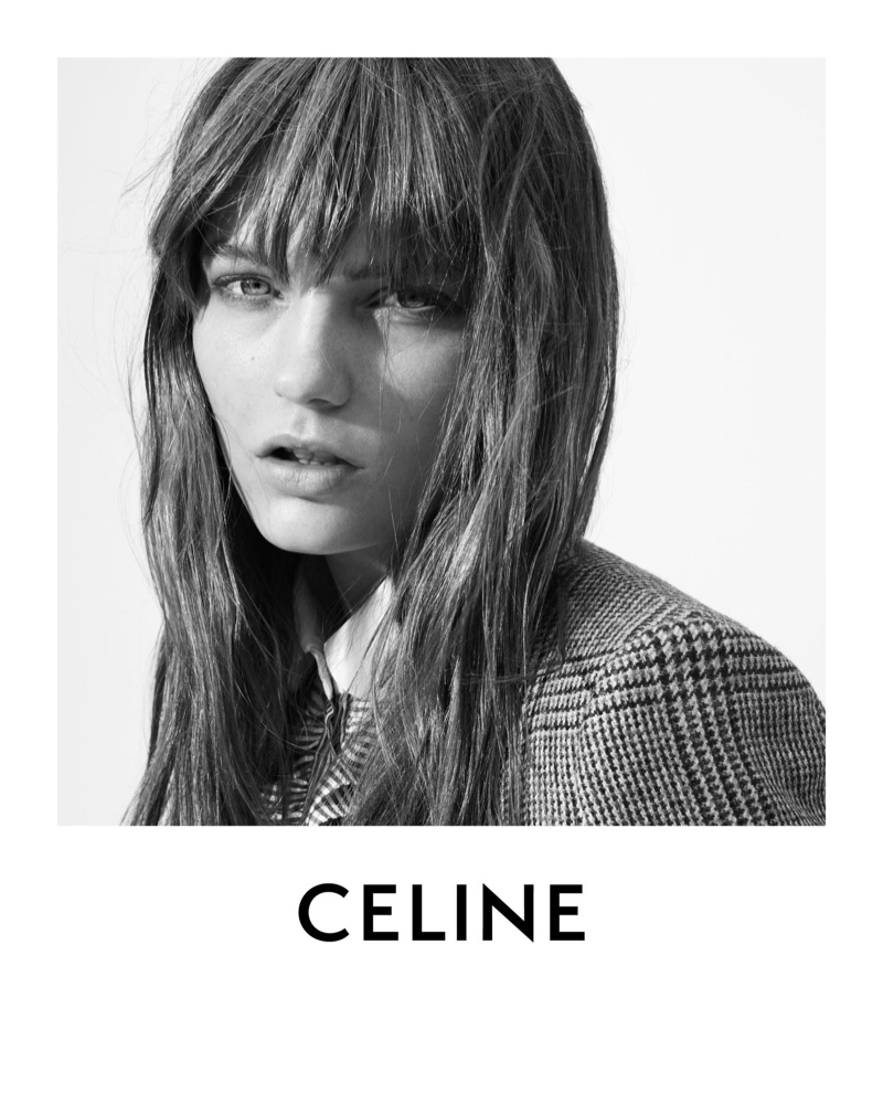 Model Fran Summers fronts Celine fall 2020 campaign.