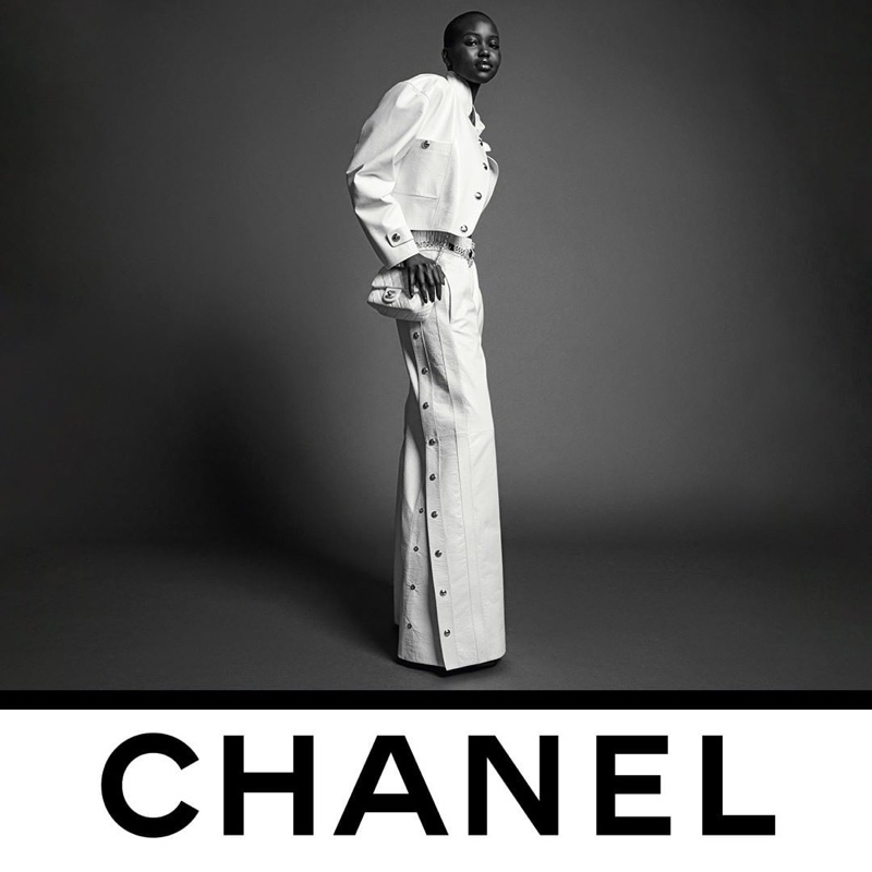 Adut Akech fronts Chanel fall-winter 2020 campaign.