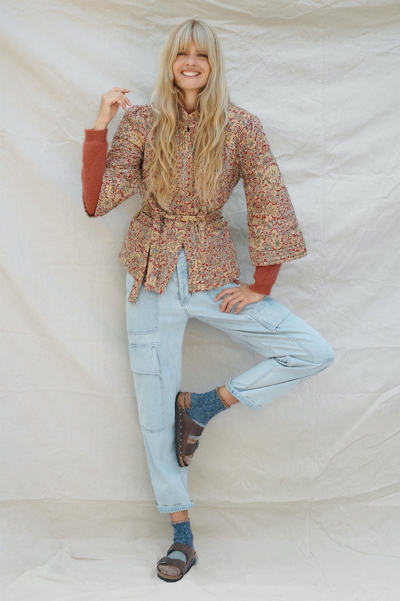 Daniel Rainn Cleta Quilted Kimono Jacket $158