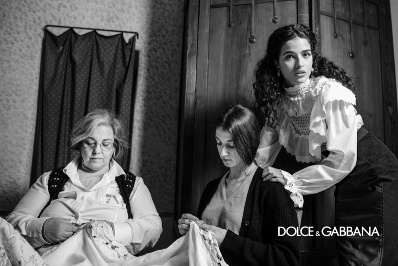 Chiara Scelsi stars in Dolce & Gabbana fall-winter 2020 campaign.
