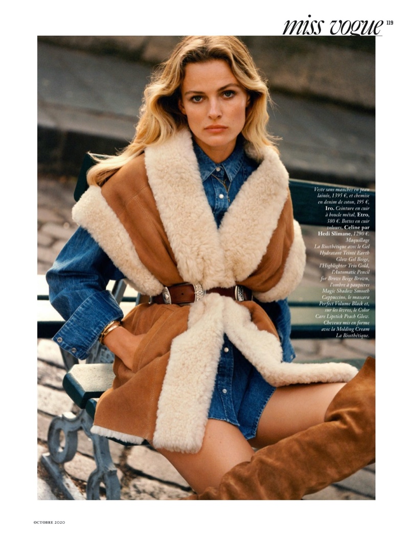 Edita Vilkeviciute Wears Casually Stylish Looks for Vogue Paris