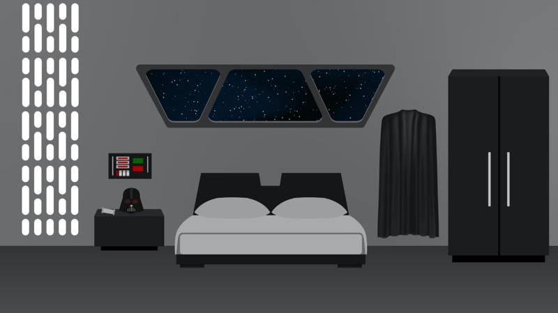 Fictional bedroom 4