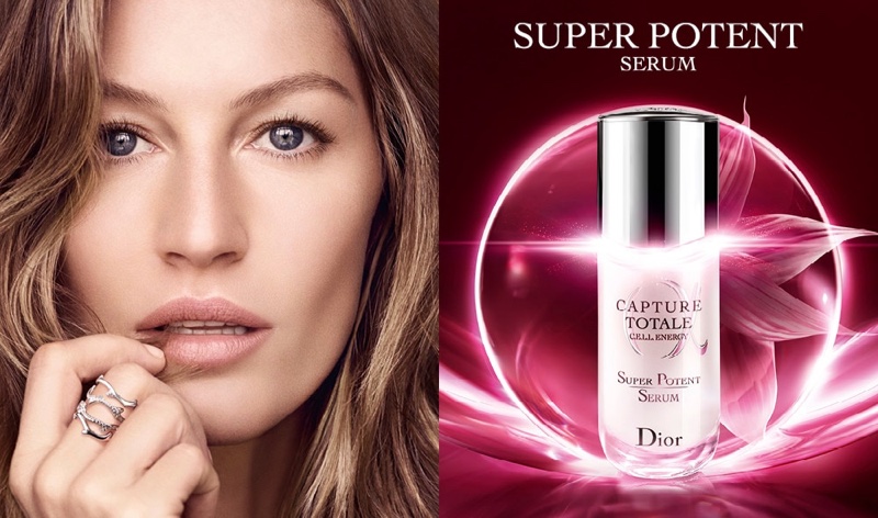 Dior unveils Capture Totale Super Potent Serum campaign with Gisele Bundchen.