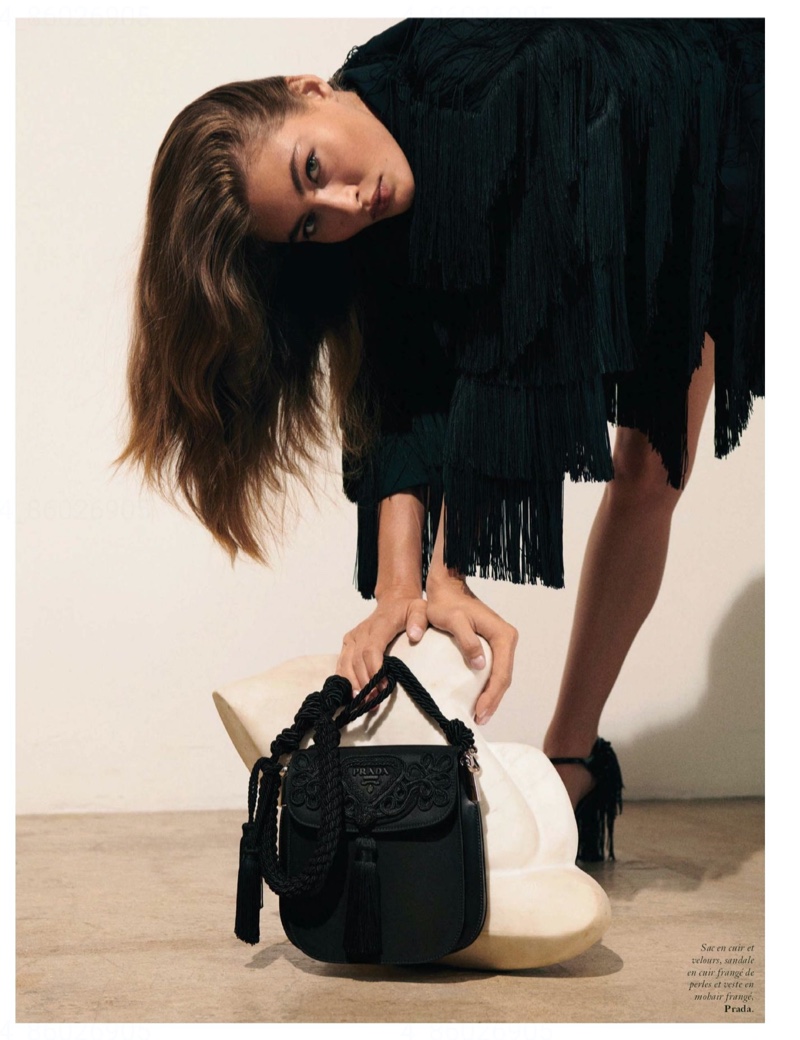Grace Elizabeth Rocks Statement Handbags for Vogue Paris