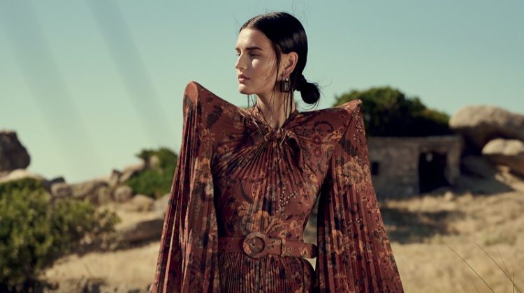 Katlin Aas Models Enchanting Looks for Vogue Greece