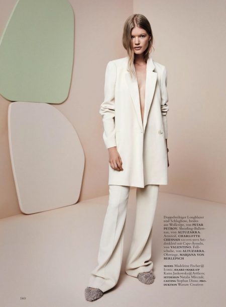 Madeleine Fischer Models Minimal Style for Harper's Bazaar Germany