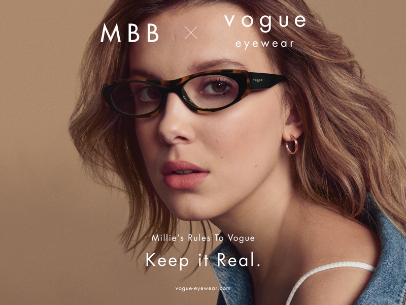 Millie Bobby Brown stars in MBB x Vogue Eyewear drop 2 campaign.