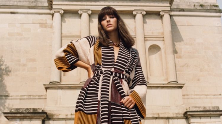 Vittoria Ceretti Charms in Missoni Fall 2020 Campaign