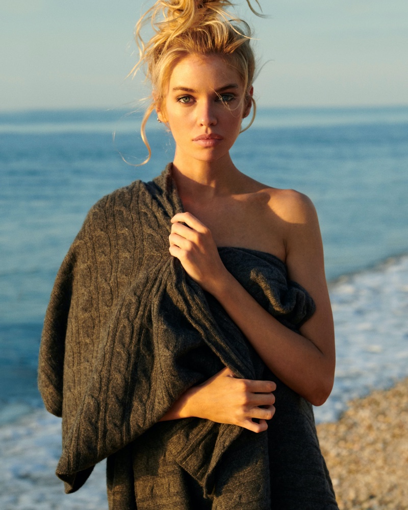 Model Stella Maxwell is the face of Naked Cashmere's fall 2020 campaign.