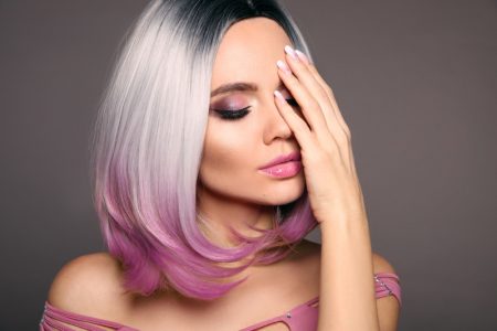 Finding the Right Short Bob Wigs and the Benefits of Wearing Wigs Ombre Grey Pink White Long Bob Wig Model Hairstyle