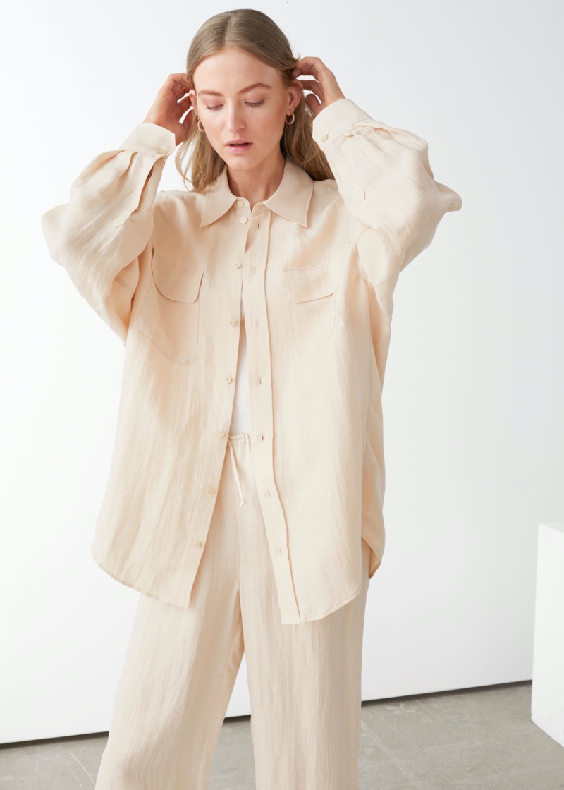& Other Stories Oversized Linen Shirt $119