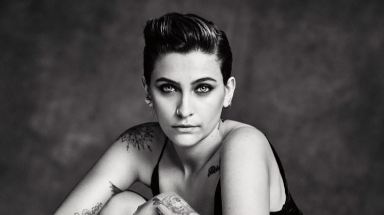 Paris Jackson Charms in Black & White for AGL Shoes Fall 2020 Campaign