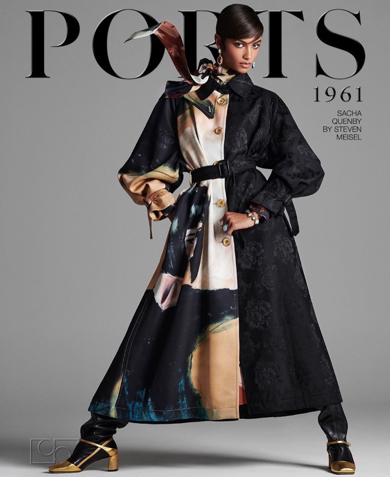 Sacha Quenby stars in Ports 1961 fall-winter 2020 campaign.