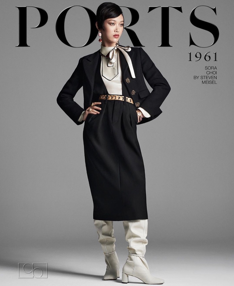 Sora Choi fronts Ports 1961 fall-winter 2020 campaign.