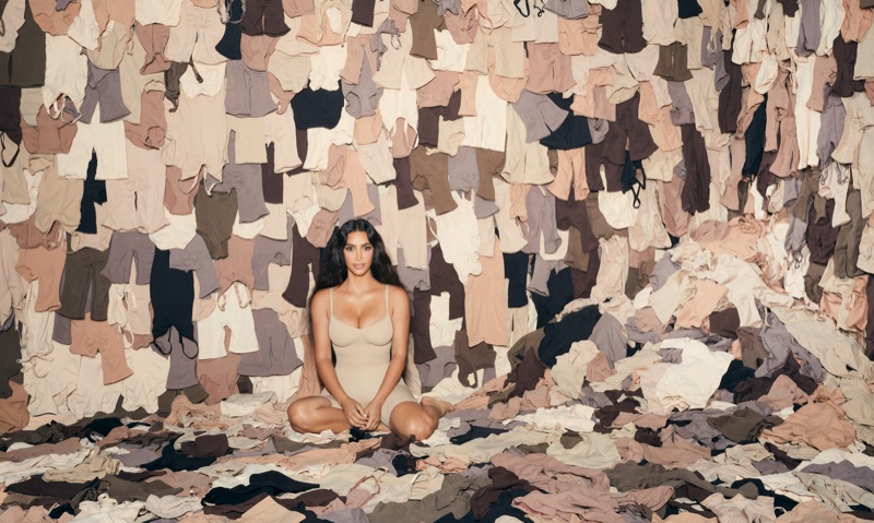 Kim Kardashian stars in SKIMS one year anniversary campaign.